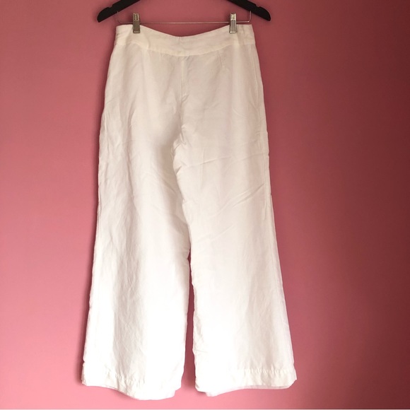 White Wide Legged Pants - Picture 5 of 6